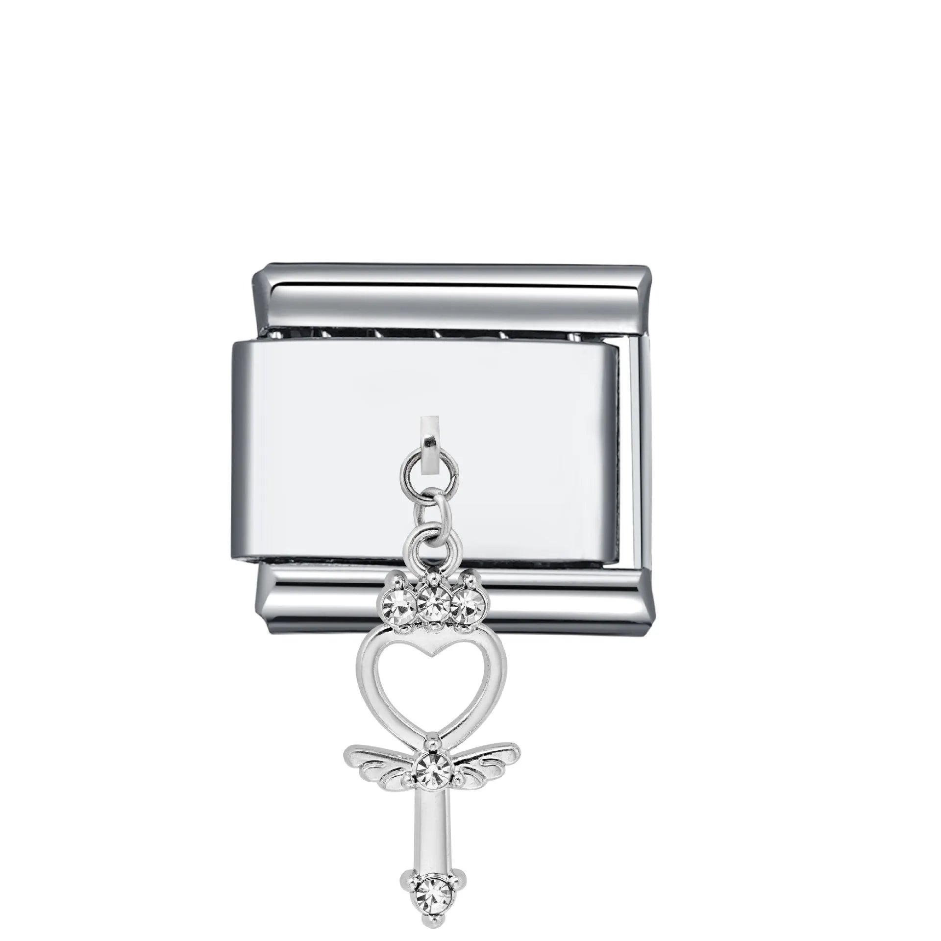 Charm Colgante - Corazon con alas