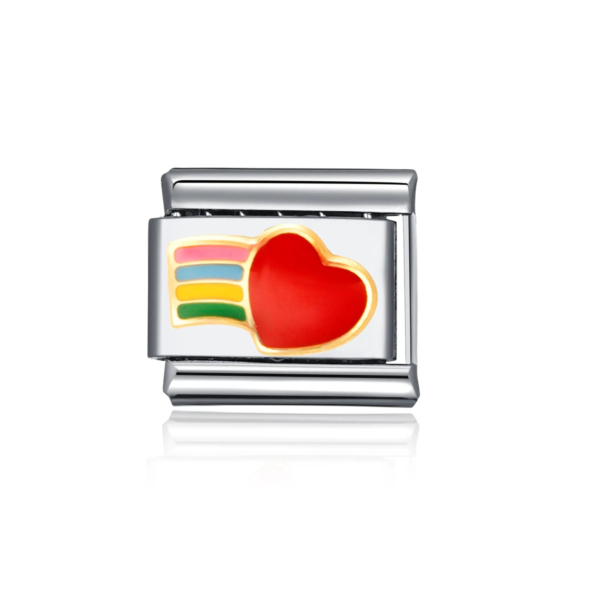 Charm - Corazon con arcoiris