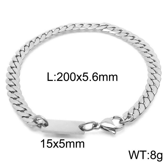 Pulsera cubana fina