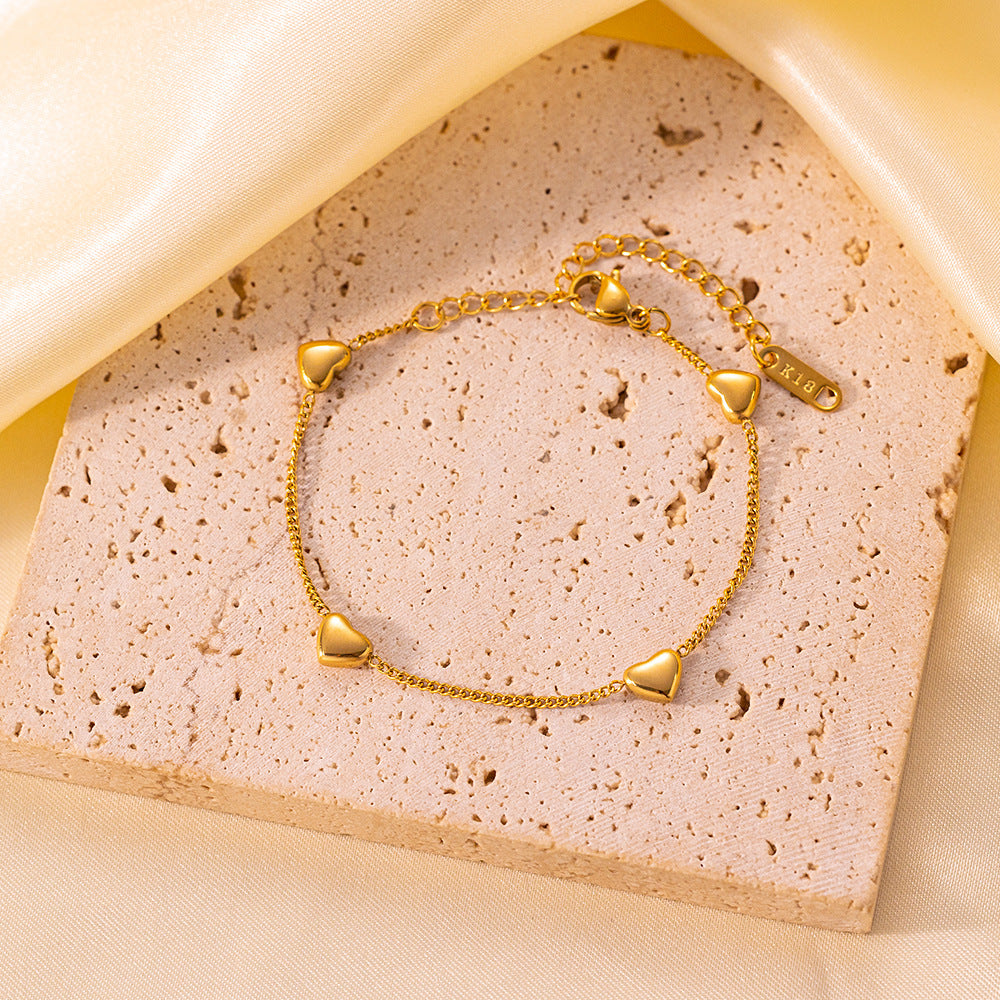 Pulsera de mini corazones