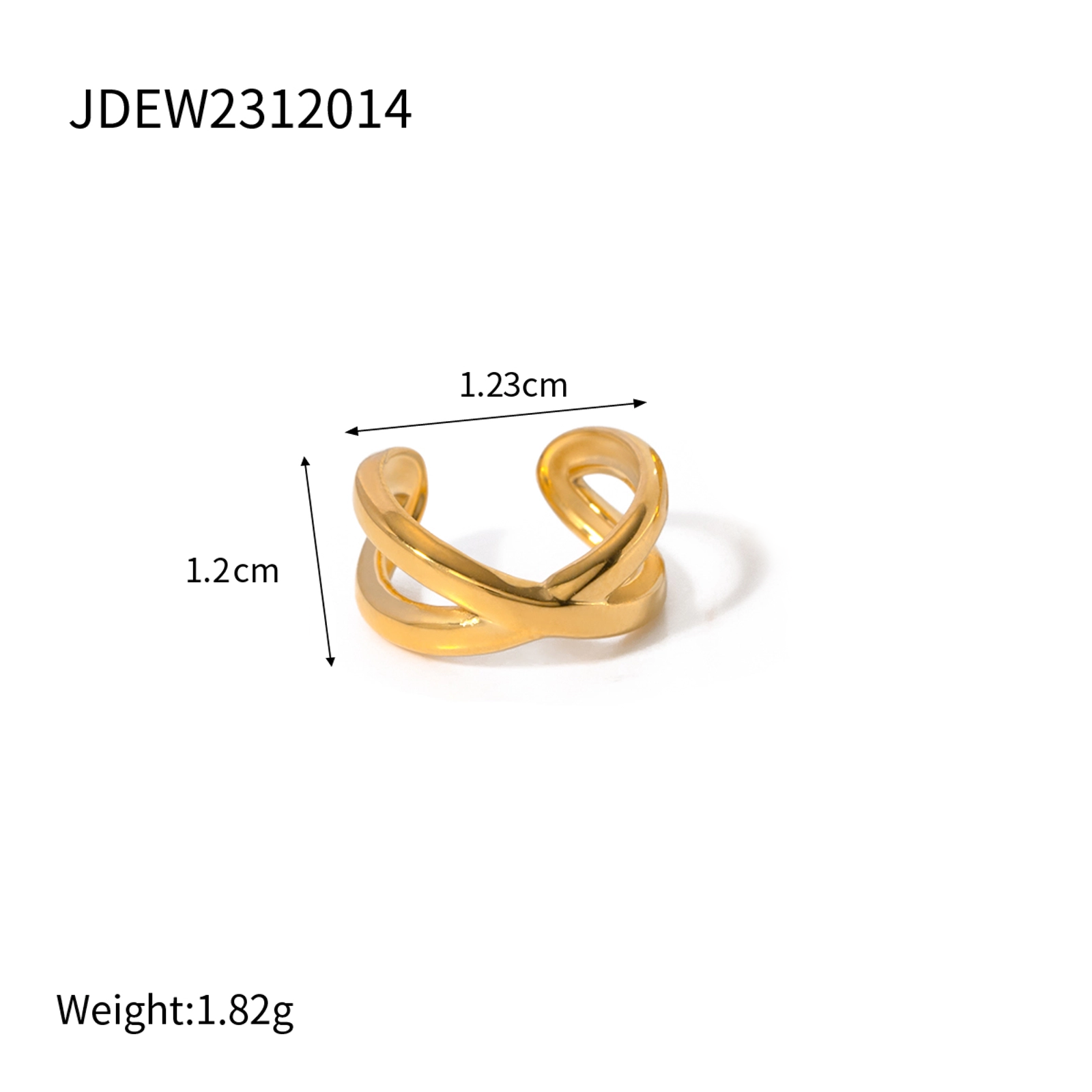 Earcuff cruzado (individual)