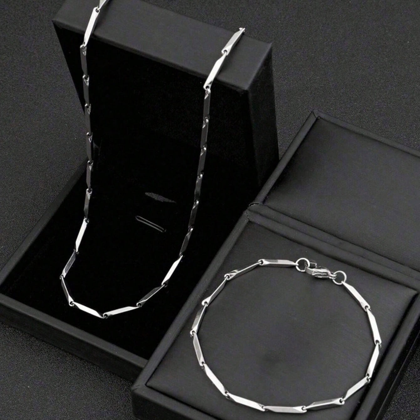 Set plateado (2 piezas)