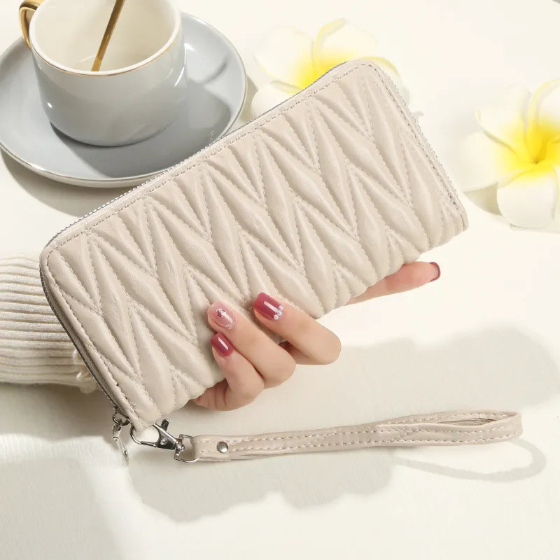 Monedero alto relieve - Color crema