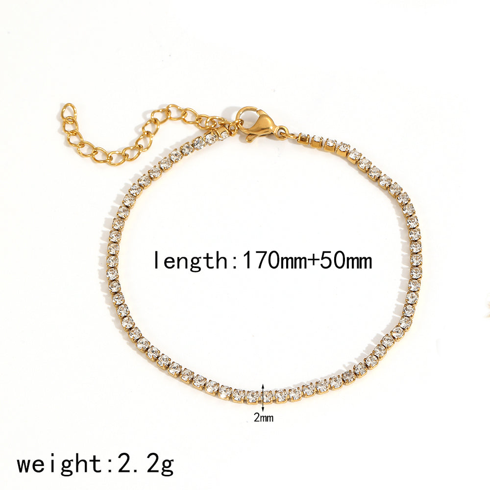 Pulsera estilo tenis 2mm