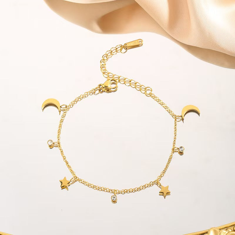 Pulsera de lunas y estrellas