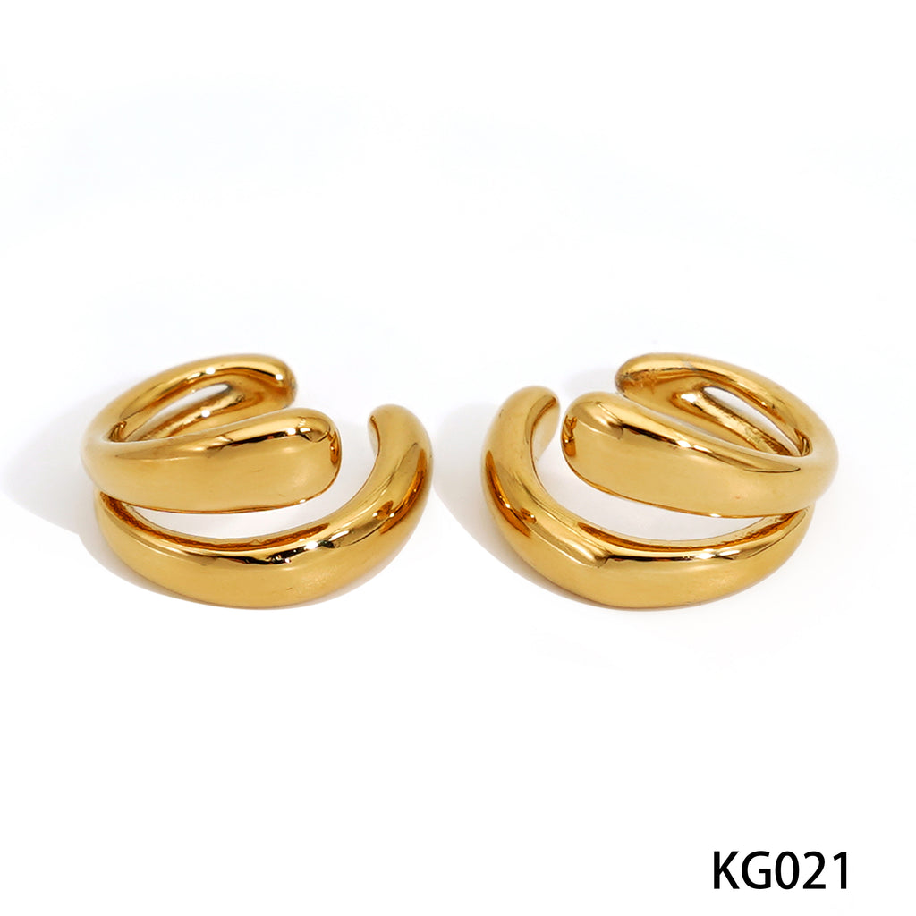 Earcuff liso doble banda