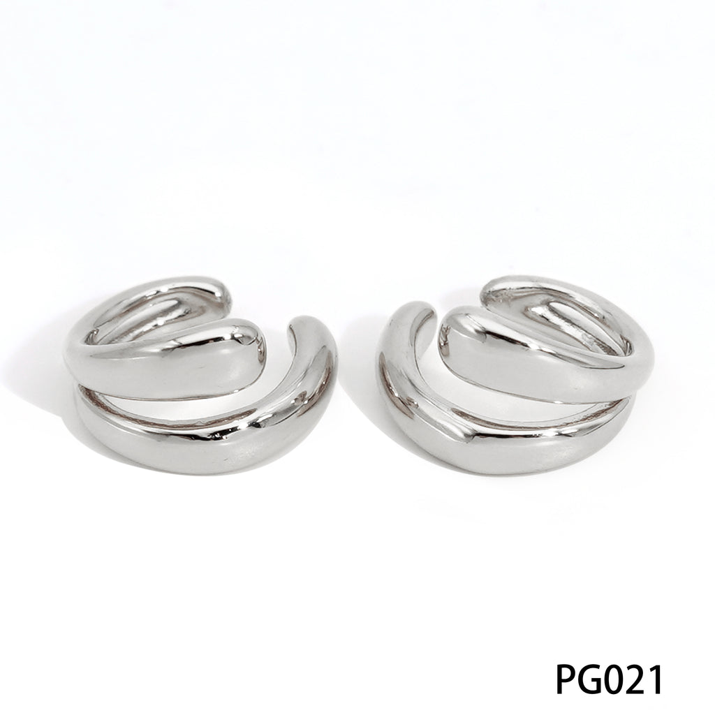 Earcuff liso doble banda