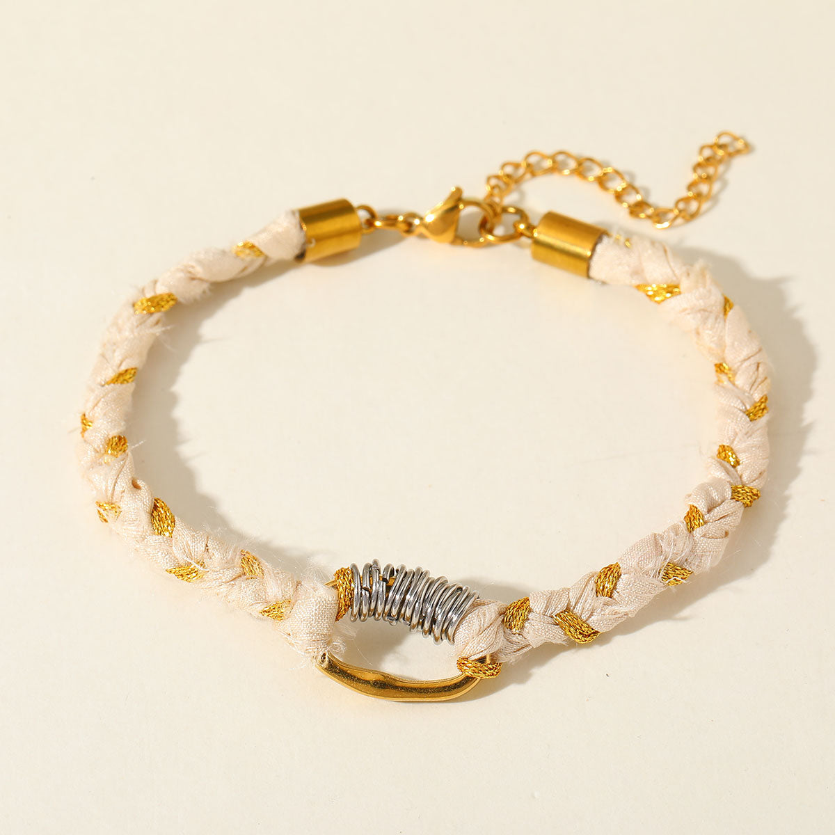 Pulsera de cordon trenzado