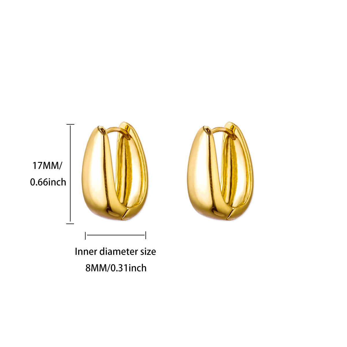 Argollas alargadas