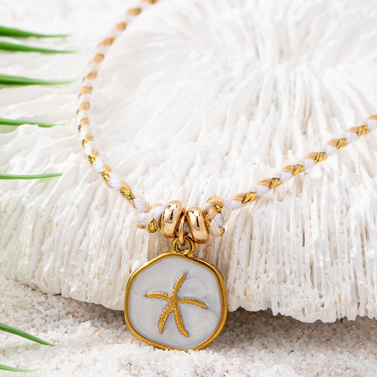 Collar playero de cordon | Estrella