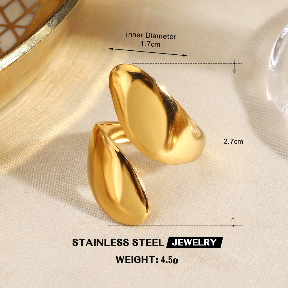 Anillo doble abierto - Ajustable