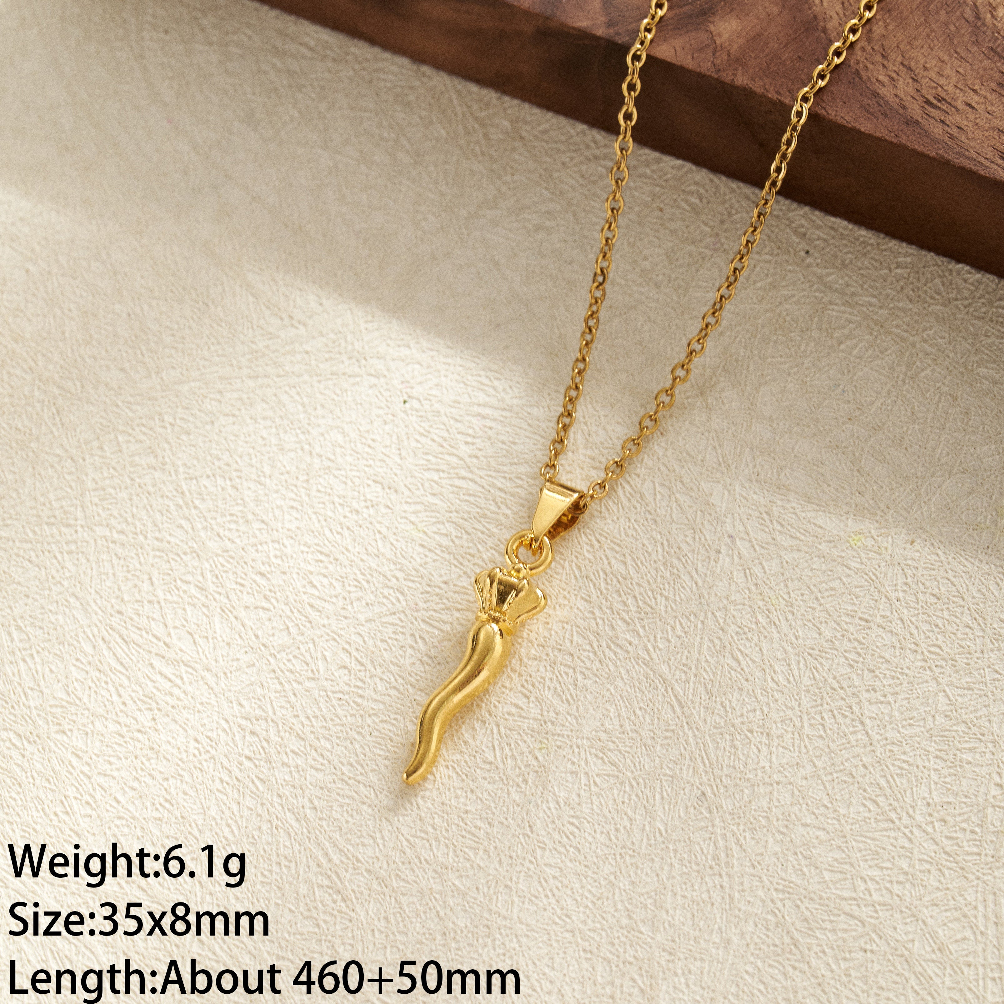 Collar con dije de ají