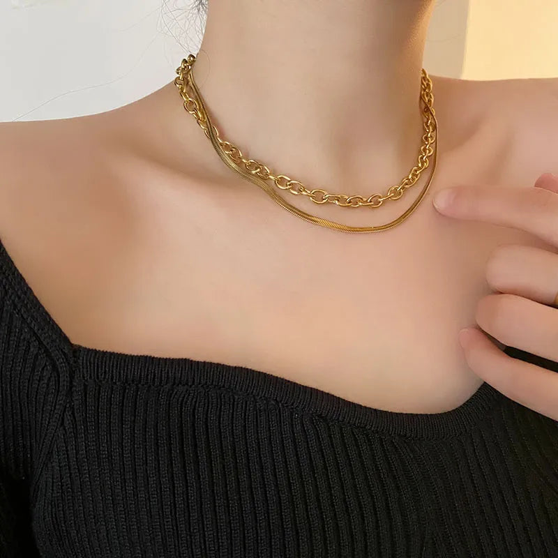 Cadena doble | Serpiente + Eslabones