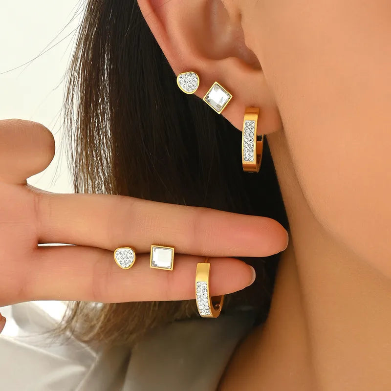 Set de 3 pares de zarcillos