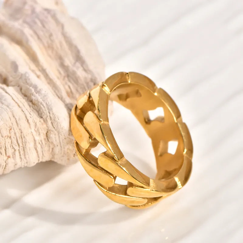 Anillo rigido de eslabones