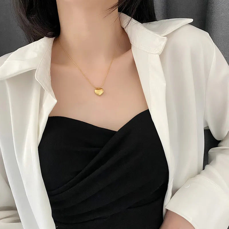 Collar de corazon bold