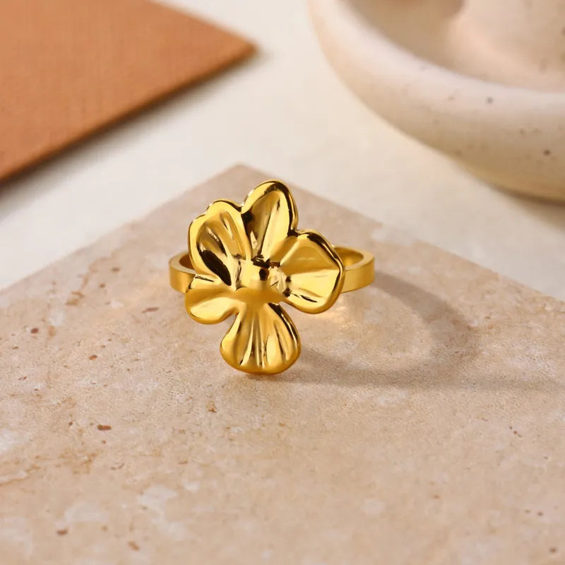 Anillo de flor - Talla única ajustable