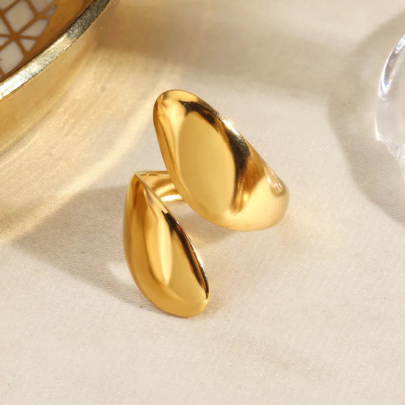 Anillo doble abierto - Ajustable