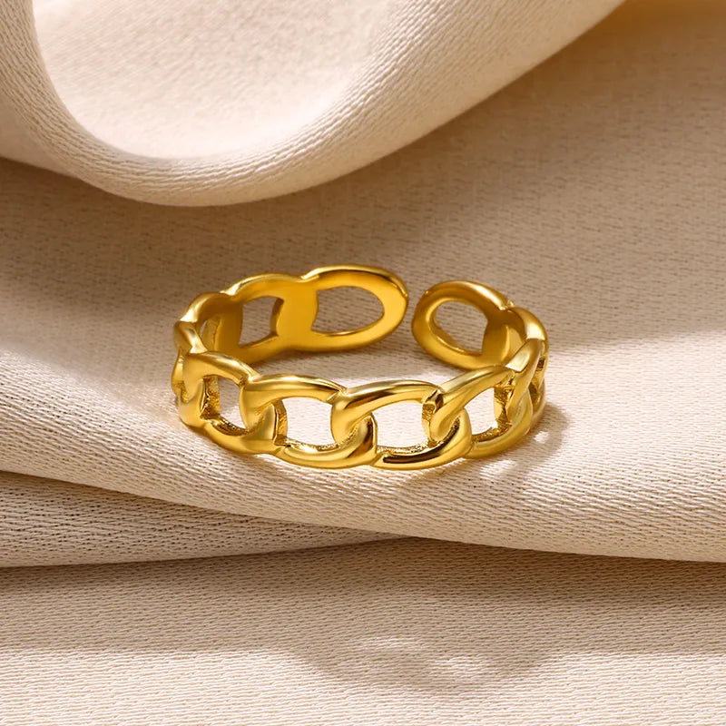 Anillo clásico de eslabones - Talla única