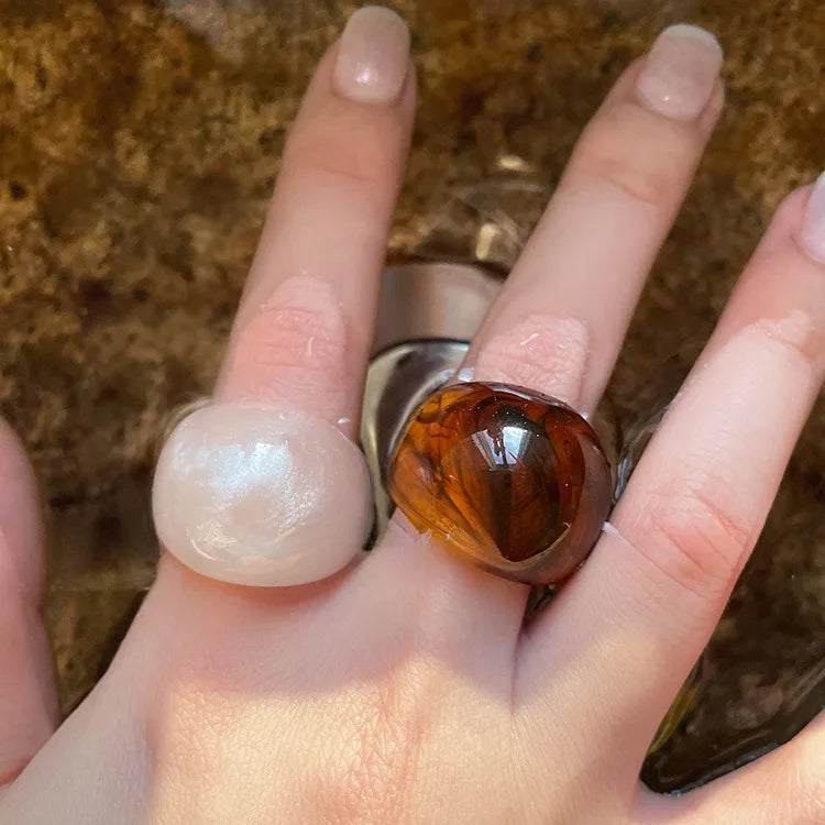 Anillo Bold de resina