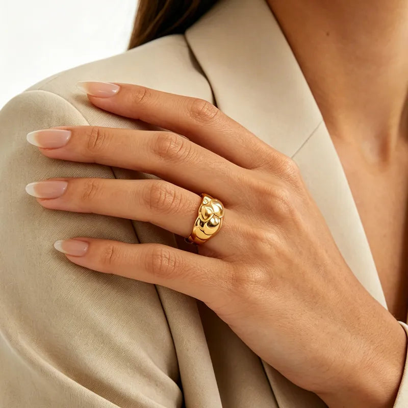 Anillo abombado - Ajustable