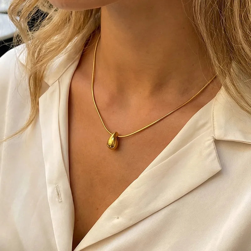 Collar de gota chunky
