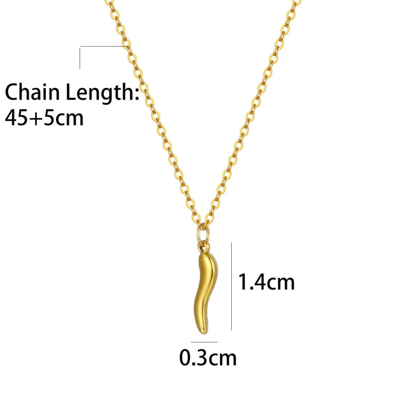 Collar con dije de ají