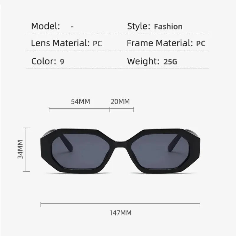 Gafas hexagonales - Gris