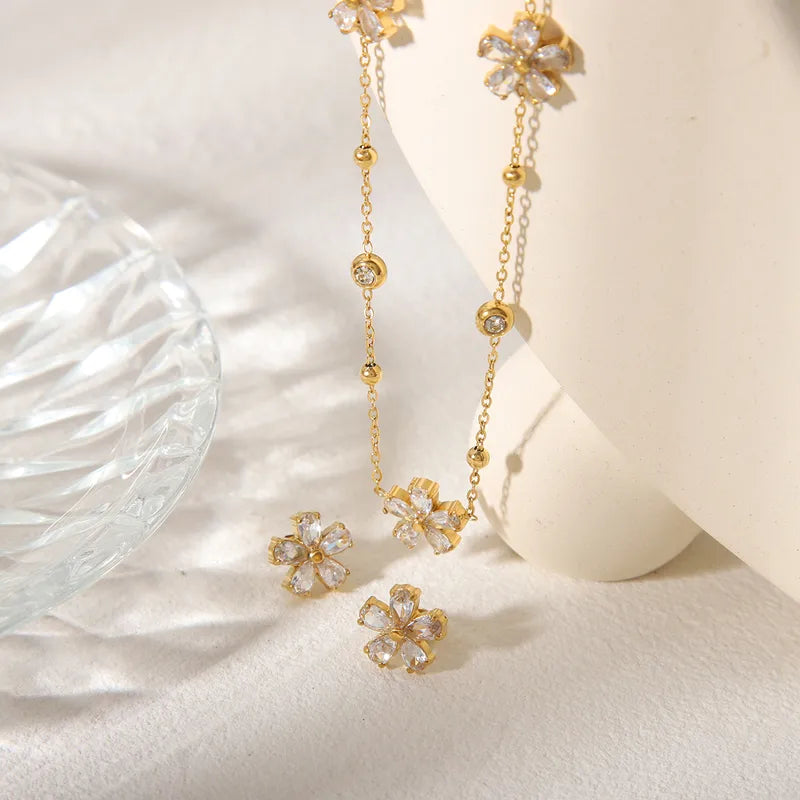Set de flores con circones (2 piezas)