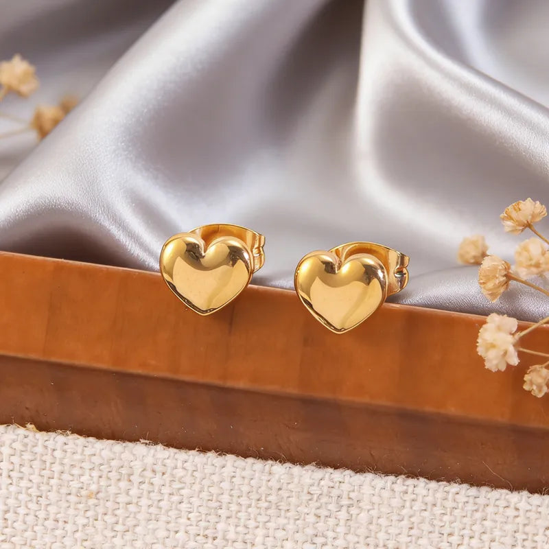 Zarcillos de mini corazon