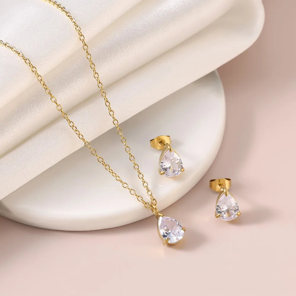 Set de gota de cristal (2 piezas)