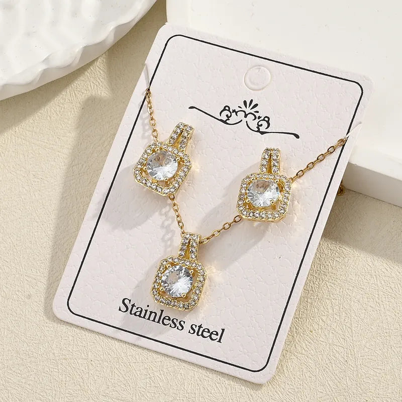 Set cuadrado de cristales (2 piezas)