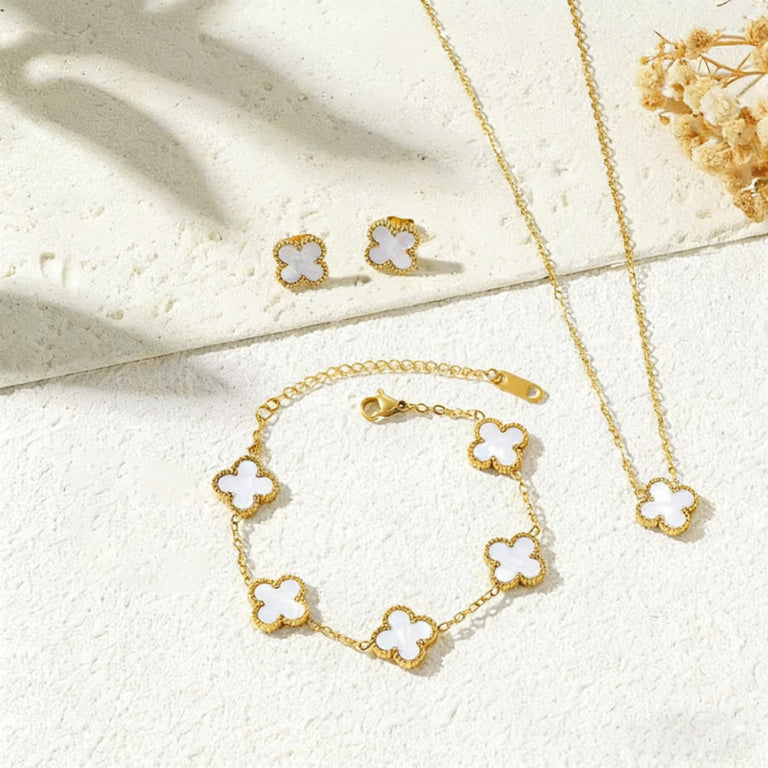 Set Clover Blanco (3 piezas)