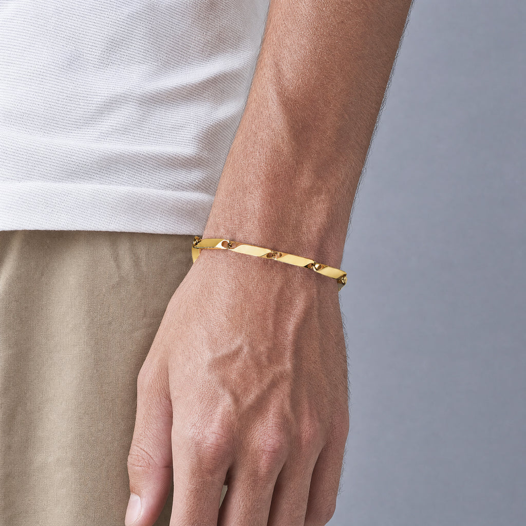 Pulsera bambu - Dorado