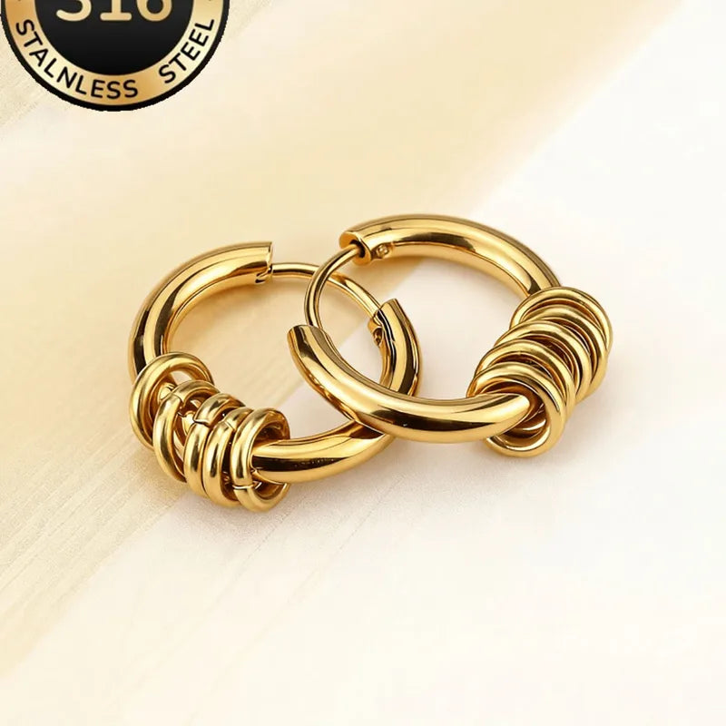 Zarcillos de aros colgantes