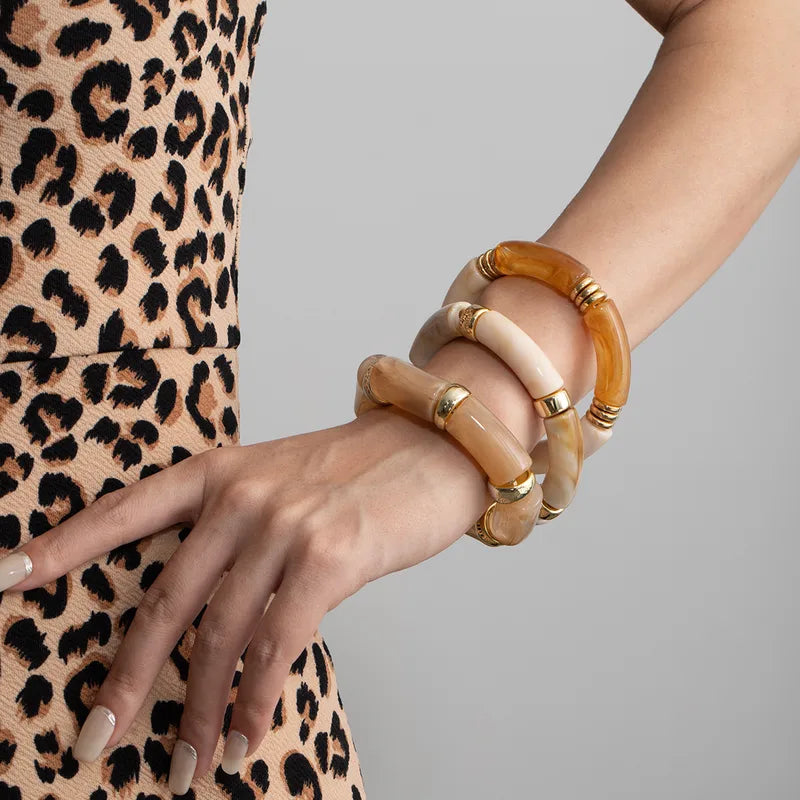 Brazalete Estilo Maillard Doble Color