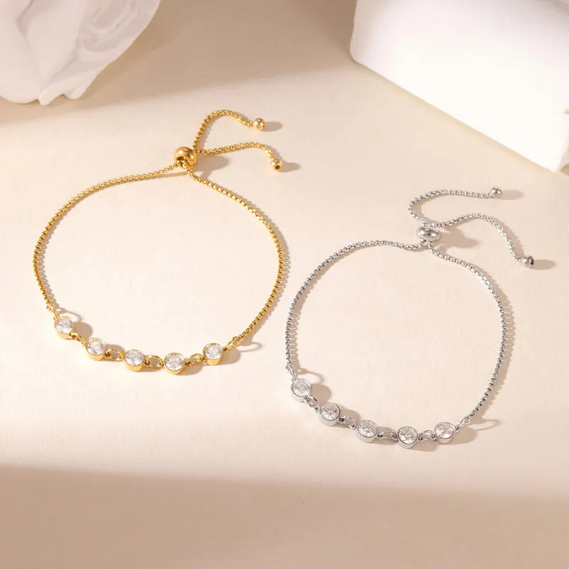Pulsera de borlas con broche ajustable