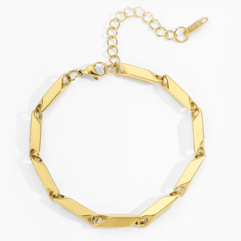Pulsera bambu - Dorado