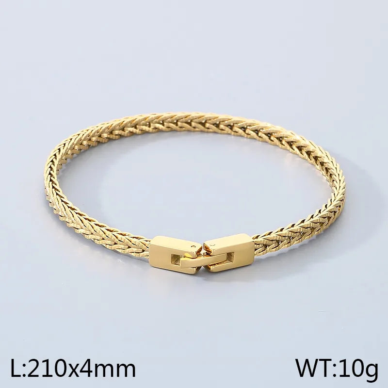 Brazalete tejido franco - Dorado