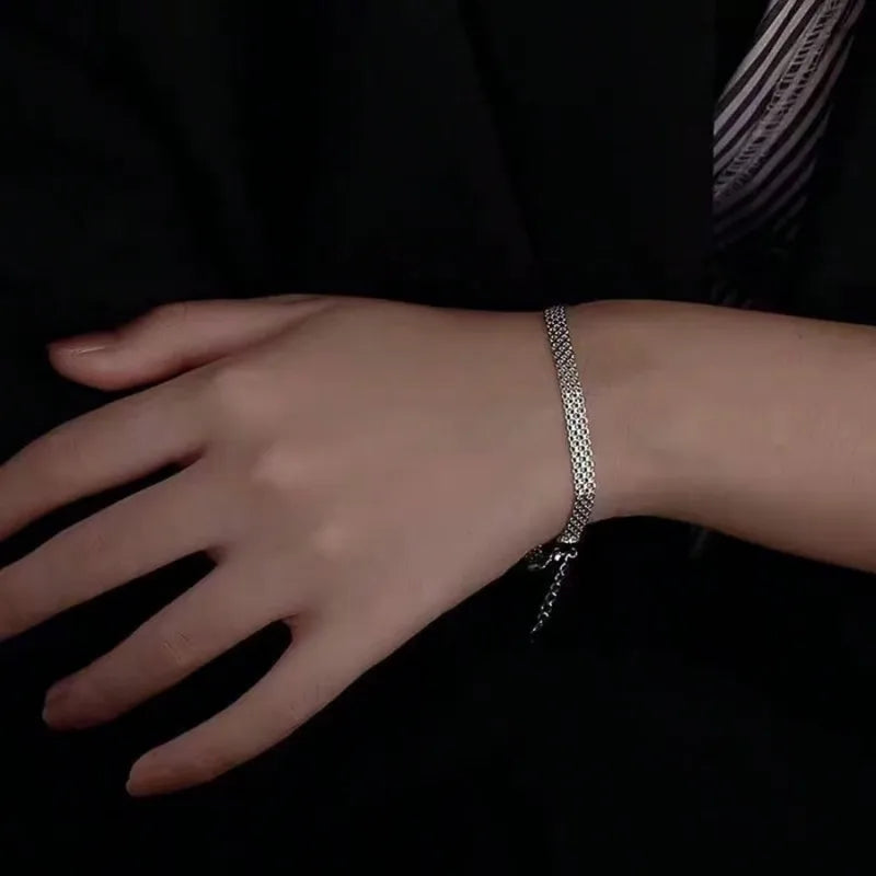 Pulsera malla - Plateado