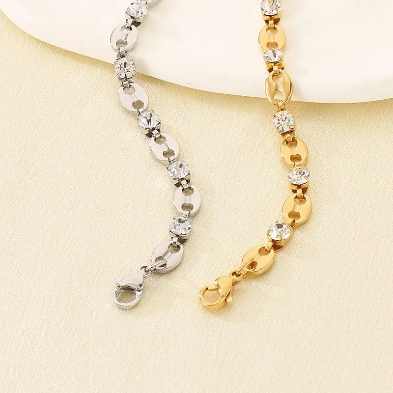 Pulsera tejido marinero con cristales