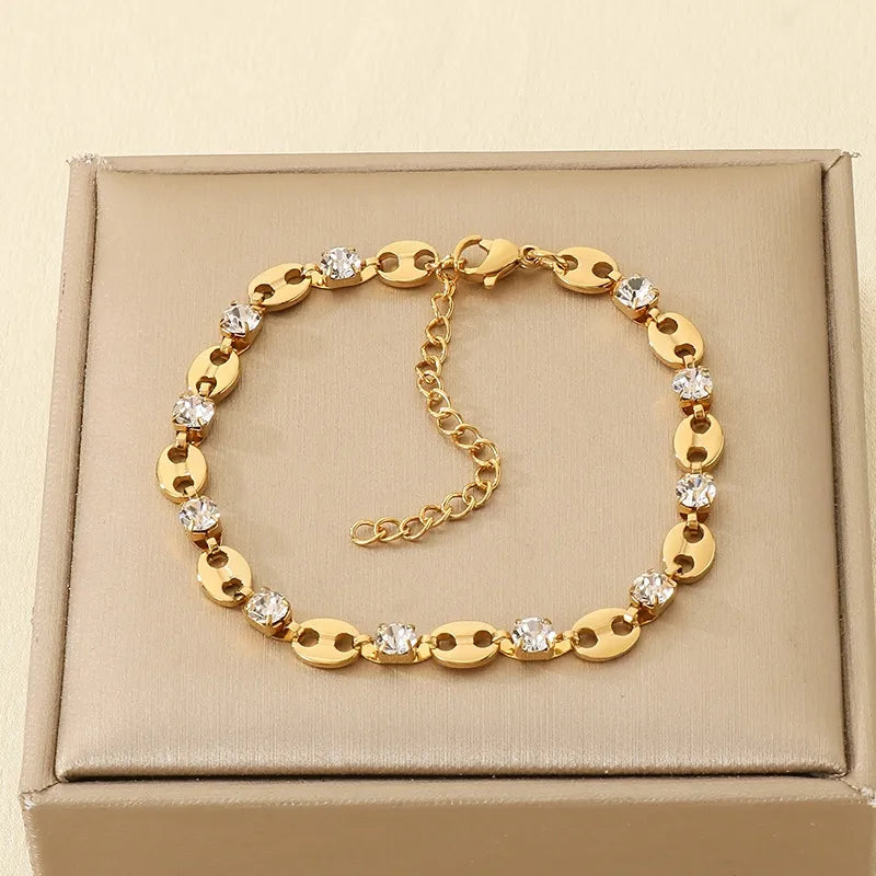Pulsera tejido marinero con cristales
