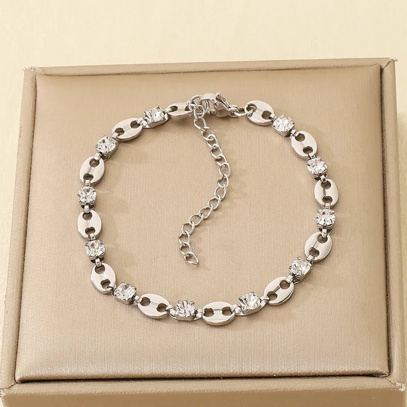Pulsera tejido marinero con cristales