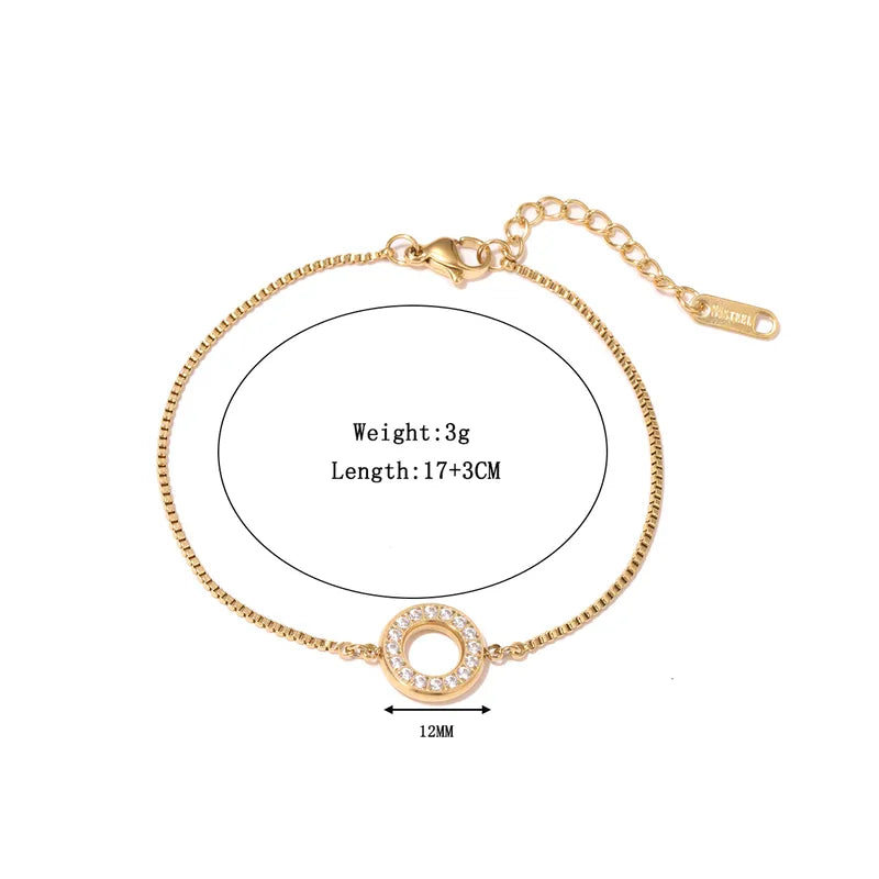 Pulsera de aro con circones