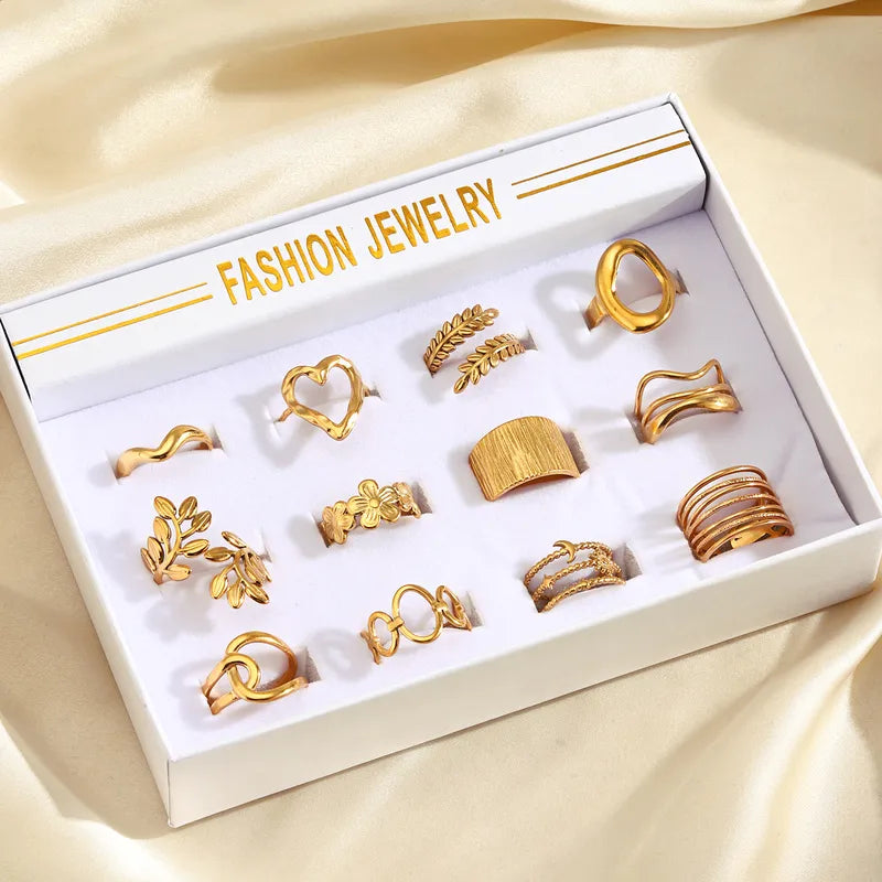 Kit de 12 anillos ajustables