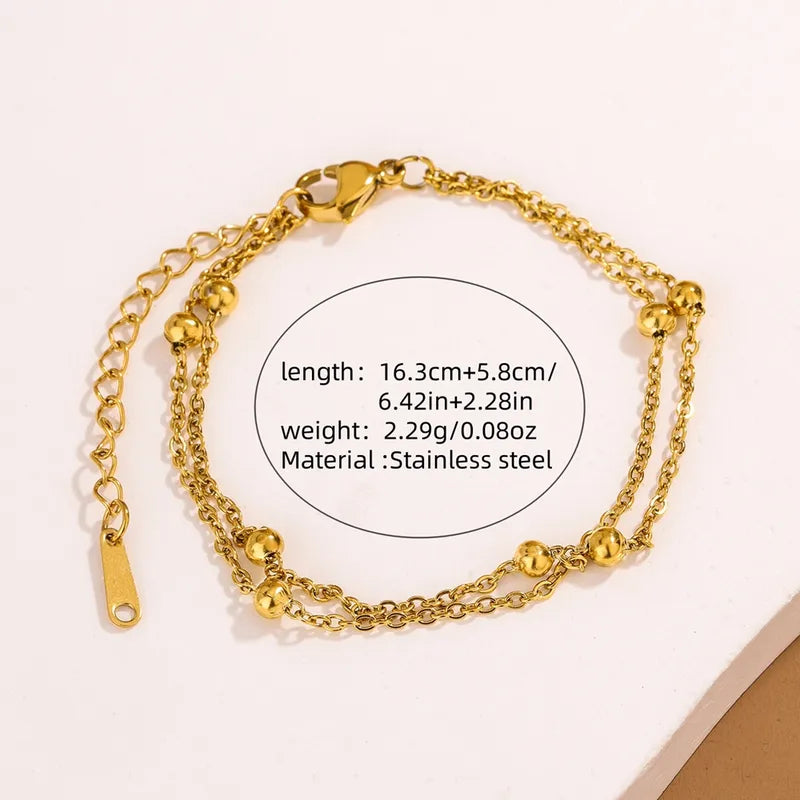 Pulsera doble con balines