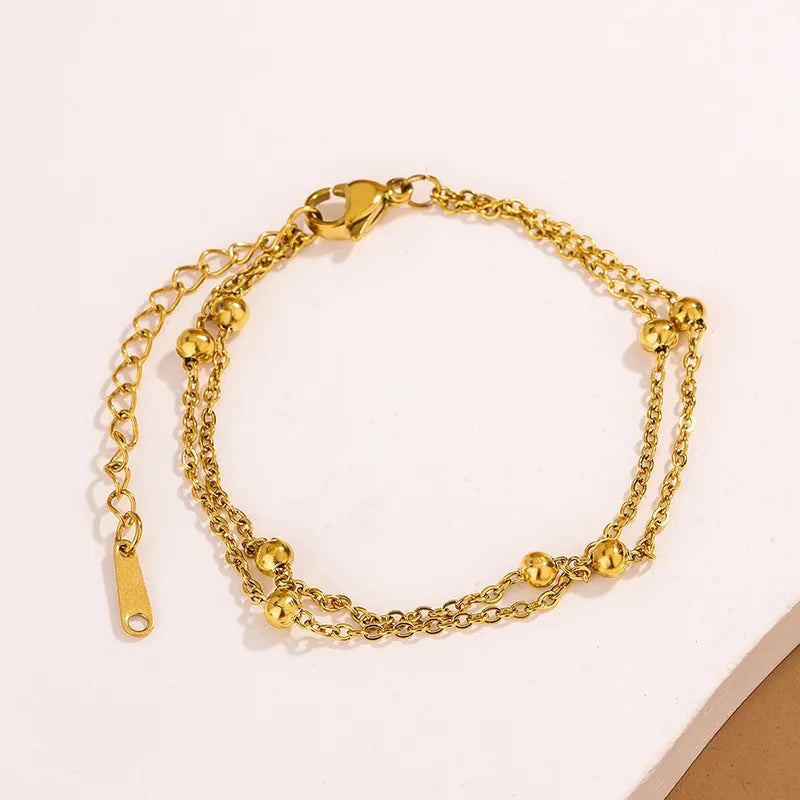 Pulsera doble con balines