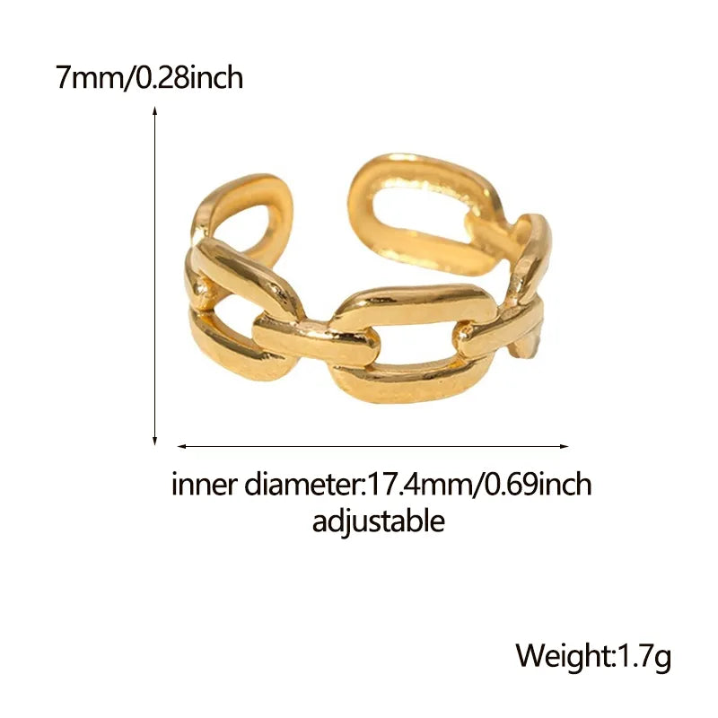 Anillo básico de eslabones