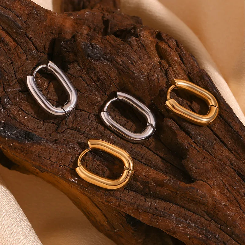 Mini argollas cuadradas