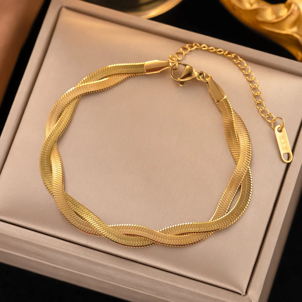 Pulsera de serpiente trenzada